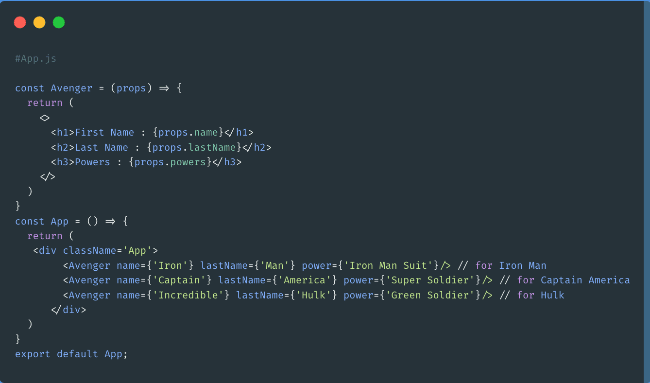 React.js : Props